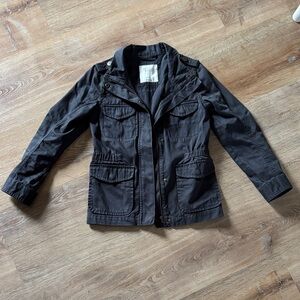 American Eagle Outfitters Kids Charcoal Utility Jacket